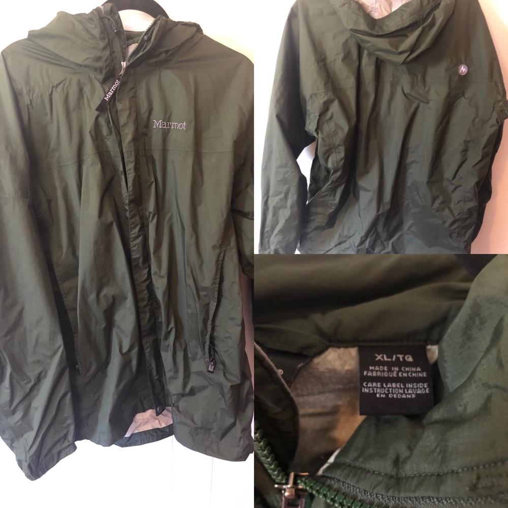 Marmot forest green windbreaker XL